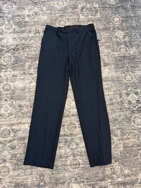 Michael Kors - Men's Black Dress Pants - Classic Straight Fit